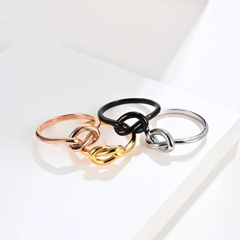 Simplistic but elegant knotted heart tail ring *perfect gift* / *4 colors*
