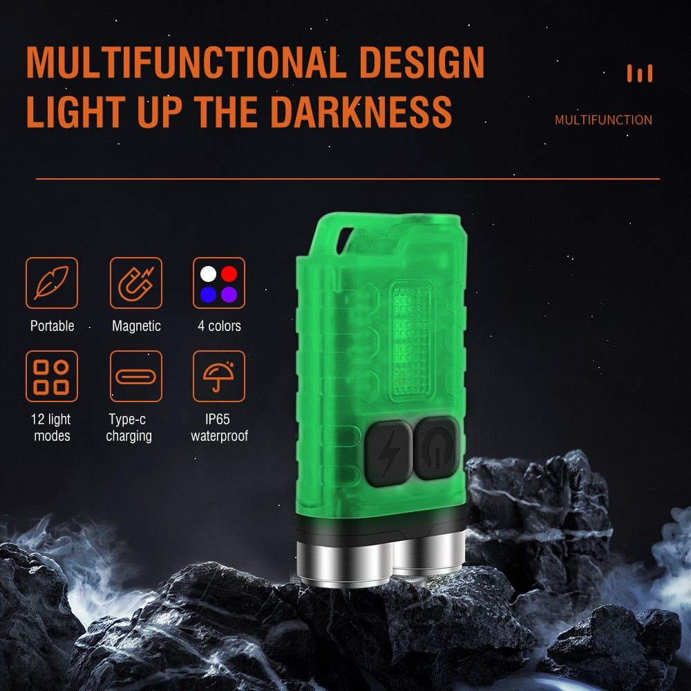 Double Barreled V3 EDC Carry Multi-Use Flashlight