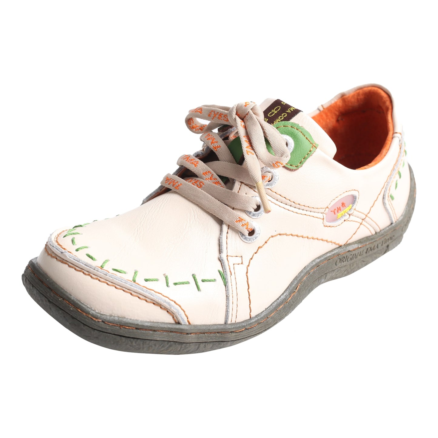 Groovy Glides | Washed Leather Wide Round Toe Flats For Women