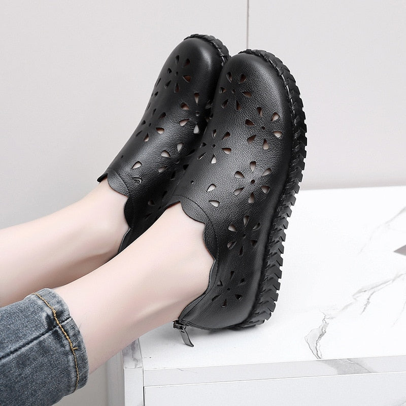 Women's genuine leather on sale shoes