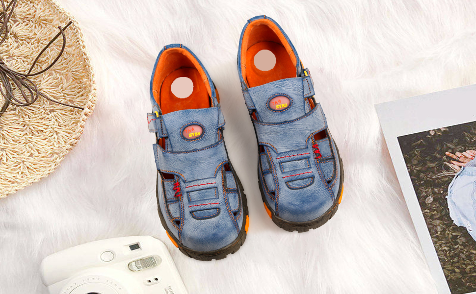 Retro Chic Women s Leather Sand Shoes The Perfect Combination of Comf Stumble Stuff